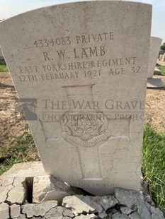 BAGHDAD (NORTH GATE) WAR CEMETERY - LAMB, R W